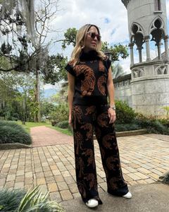Set Tigre Negro Top & Pantalón