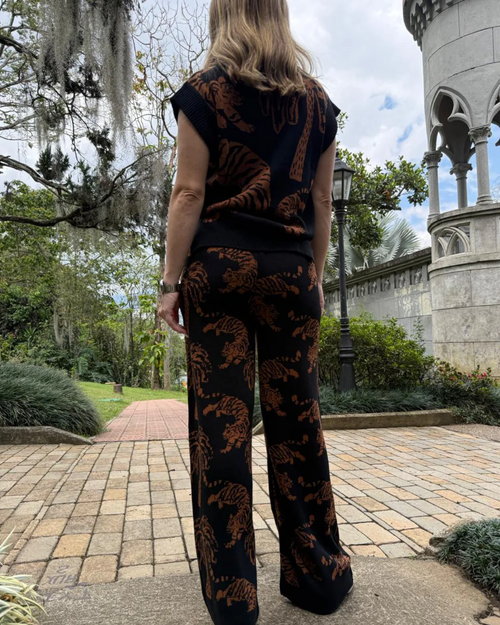 Set Tigre Negro Top & Pantalón