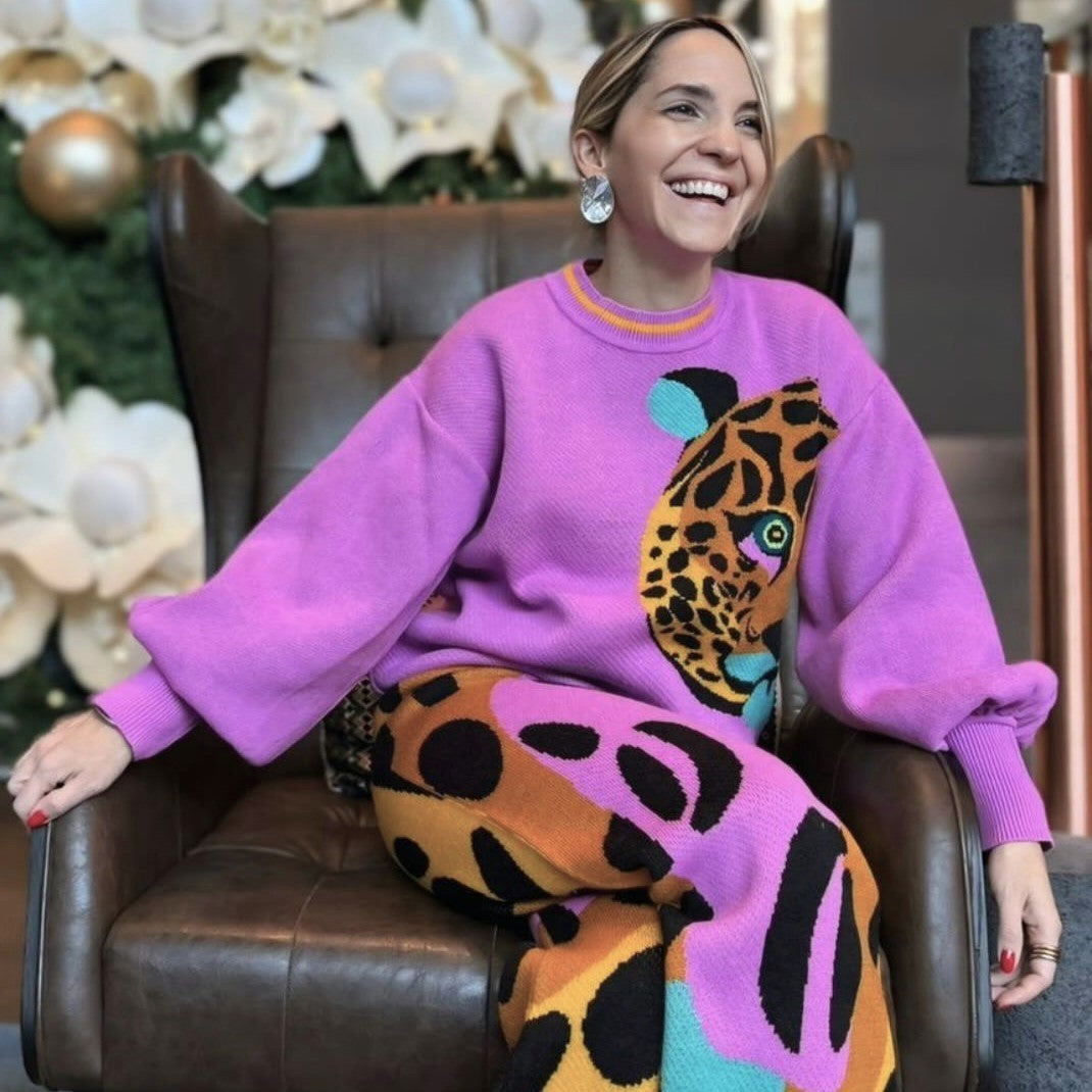 Set Leopardo Magenta