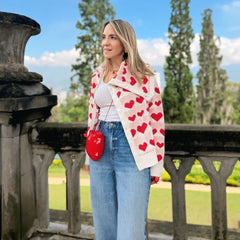 Sweater Asimétrico Corazón Beige