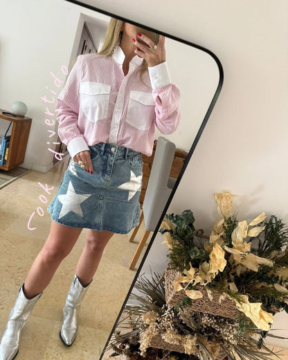 Camisa Mao Pink