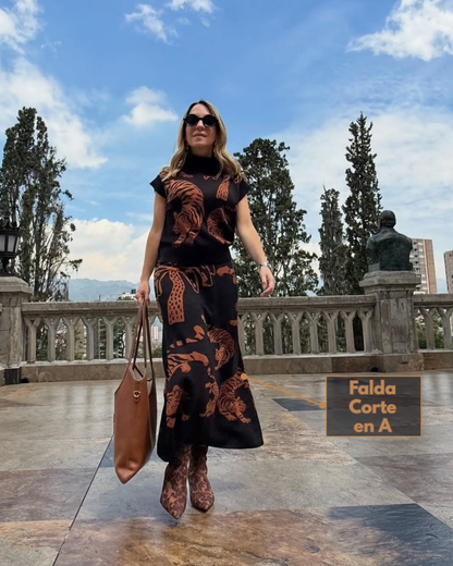 Set Tigre Falda & Top