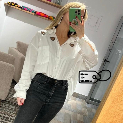 Camisa Corazones Brillantes