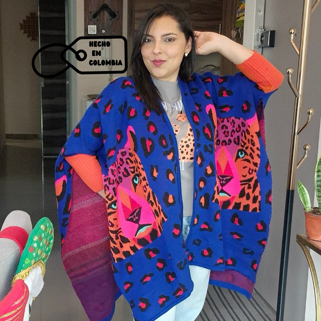 Capa Leopardo Azul