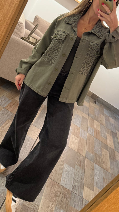 Camisa Animal Green