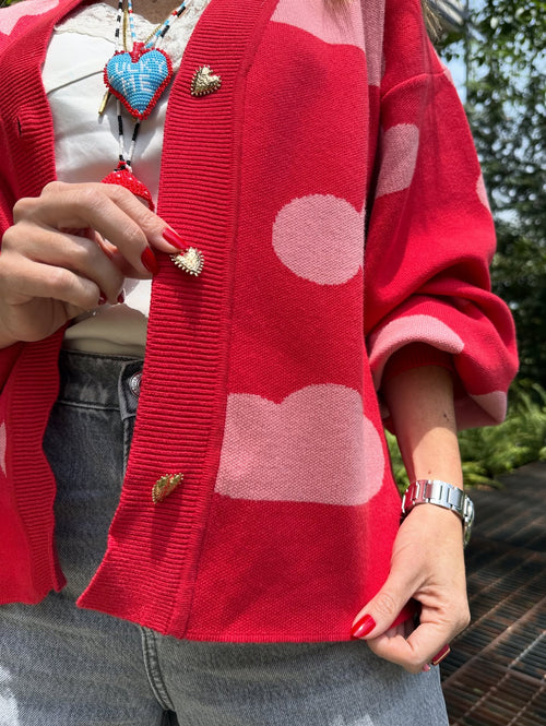 Sweater Red Clouds