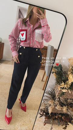 Camisa Rayas Pink