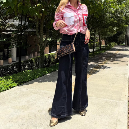Camisa Rayas Pink