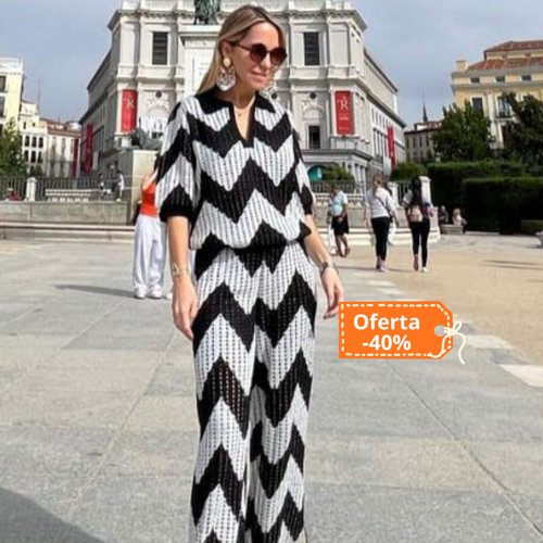 Set Calados Blanco y Negro