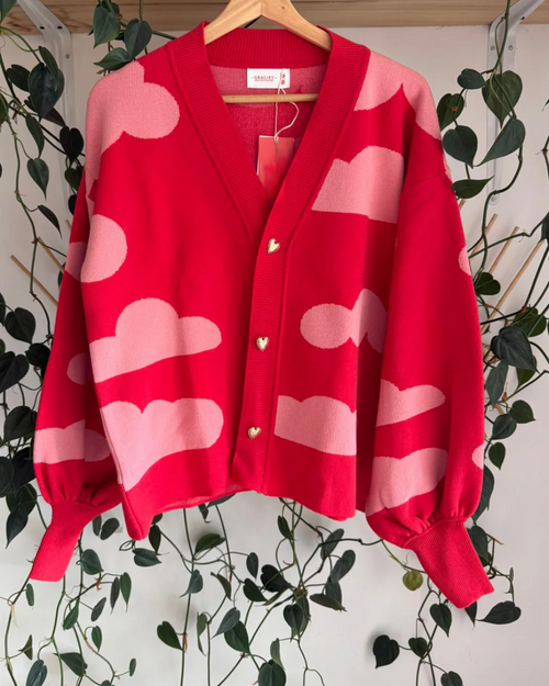 Sweater Red Clouds