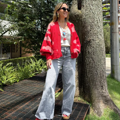 Sweater Red Clouds